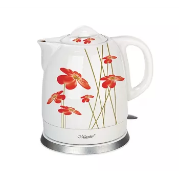 Feel-Maestro MR-066-RED FLOWERS rýchlovarná kanvica 1,5 l 1200 W červená, biela