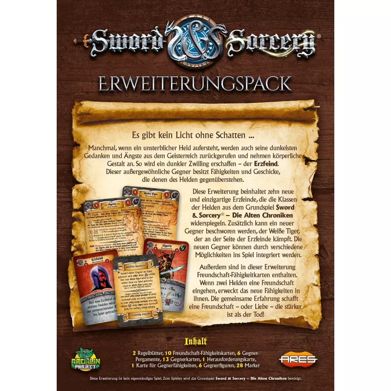 Sword & Sorcery: The Ancient Chronicles – Erzfeinde, rozšírenie doskovej hry