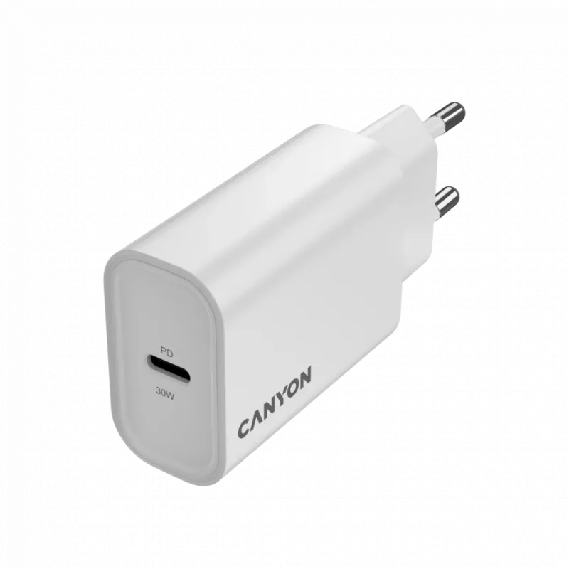 CANYON nabíjačka OnCharge 30CL Max Power 30W 1xPD EU biela