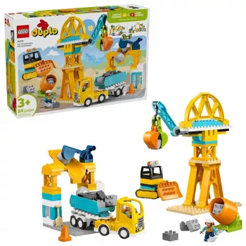 LEGO DUPLO 10476 3-in-1 Stavenisko a vozidlá