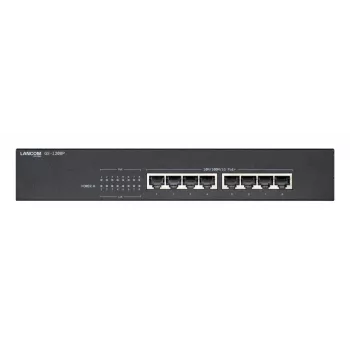 Lancom GS-1208P, Unmanaged, Gigabit Ethernet (10/100/1000), Power over Ethernet (PoE), racková inštalácia, 1U