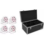 LED podlahový spot EUROLITE SLS-7 HCL biela 4x – scénické/laditeľné biele reflektory, 4 LED