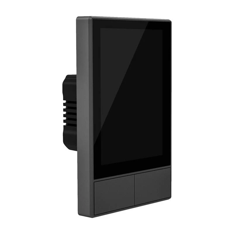 Nástenný inteligentný Wi-Fi ovládací panel Sonoff NSPanel čierny 120 mm