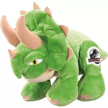 Jurassic World, Triceratops, plyšová hračka zelená/bežová, 25 cm