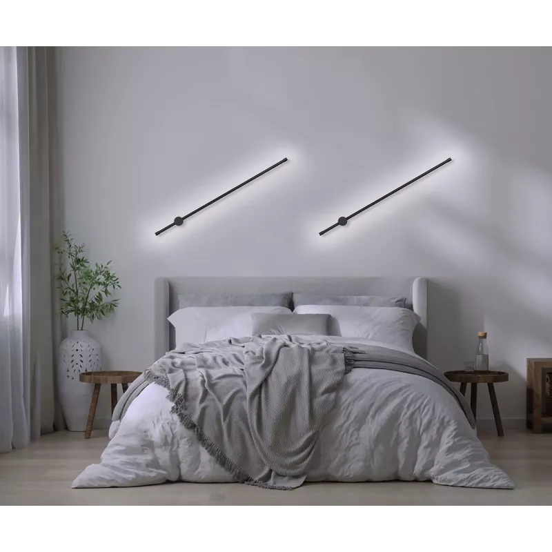 Activejet LED nástenné svietidlo AJE-HILTON čierna NW