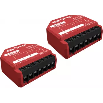 Inteligentný spínač Shelly SHELLY_1PM_GEN3_2ER — bezdrôtový 110–240V, spotreba 1,2W, max. 240V, plastové puzdro, 42×16×37 mm, 2 ks v balení