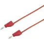 VOLTCRAFT meracia šnúra [konektor samec 4 mm - konektor samec 4 mm] 5 m červená MSB-300 (MSB-300-5-Rot)