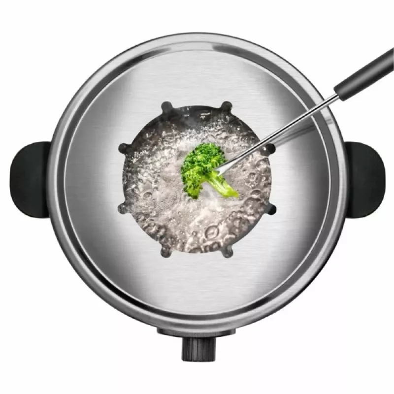 Sada na fondue Taurus FF2 2 L pre 8 osôb, nerezové telo, 1000 W, 230 V, čierna/strieborná
