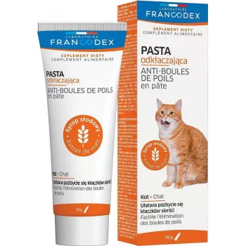 FRANCODEX pasta proti tvorbe chlpových gúľ pre mačky - 70 g