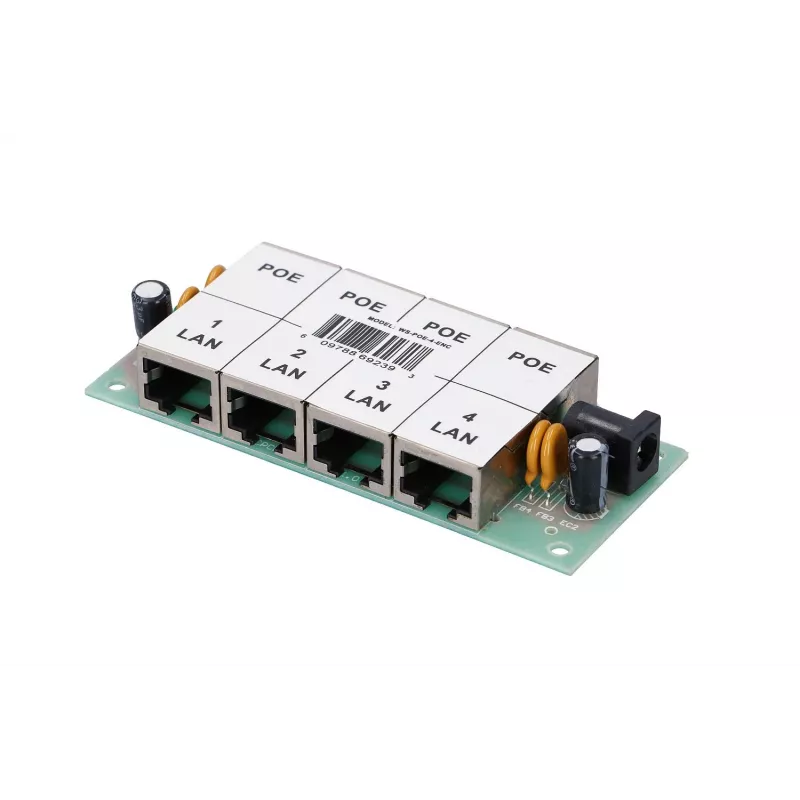 PoE injektor Extralink 4-portový 4x 100 Mb/s RJ45, Fast Ethernet, 48 V, bez skrine