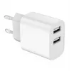 Nabíjačka Gembird TA-UC-2A12-01 interiérová AC 2.4A 2 USB biela