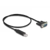 DeLOCK USB 2.0 na sériový RS-232 adaptér 50 cm FTDI čierna