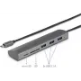 Renkforce RF-3374948 rozbočovač rozhraní USB 2.0 Type-C 5000 Mbit/s strieborný (RF-3374948)
