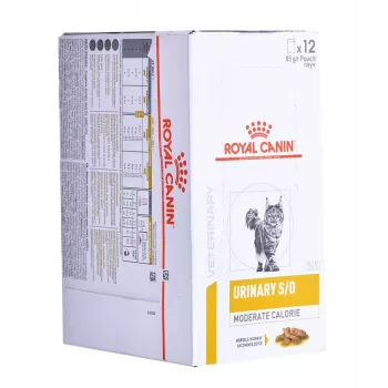 ROYAL CANIN Urinary S/O Moderate Calorie - mokré krmivo pre mačky - 12 x 85 g