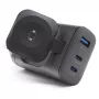 RealPower 450476 mobilná nabíjačka powerbank, smartwatch, tablet čierna AC bezdrôtové nabíjanie rýchle nabíjanie do interiéru