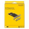 DeLOCK PCI Express x8 karta na 2 x interné NVMe M.2 Key M Bifurcation Low Profile