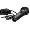 Mikrofón SVEN MK-110 (káblový, dynamický, kov, kábel 4,0 m, 6,3 / 3,5 mm konektor samec, čierny)