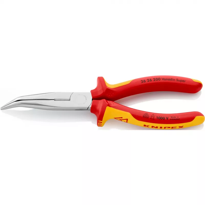 KNIPEX IZOLOVANÉ KLIEŠTE 1000V ZAHNUTÉ PREDĹŽENÉ 200mm