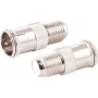 Sada adaptérov F quick konektor samec na F konektor samica ShiverPeaks 85320-EC-SET2 (koaxiálne prepojovacie príslušenstvo)