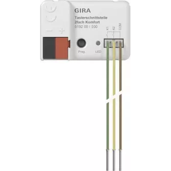 GIRA 519200 tlačidlový vstup 2-násobný comfort KNX Secure (519200)
