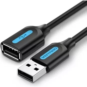 USB 2.0 predlžovací kábel konektor samec na konektor samica Vention CBIBG 1,5 m — čierny