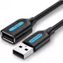 USB 2.0 predlžovací kábel konektor samec na konektor samica Vention CBIBG 1,5 m — čierny