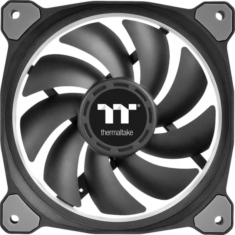Ventilátor chladiča Thermaltake Riing Plus 14 LED RGB TT Premium Edition CL-F056-PL14SW-A, 140 mm, balenie 3 ks s ovládačom, čierny