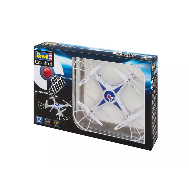 Revell GO STUNT 4 rotory quadkoptéra 380 mAh modrá, biela