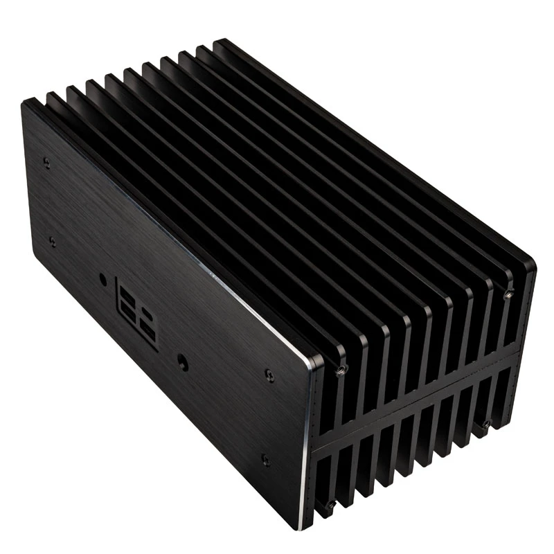 Akasa Turing ABX UCFF Bezventilátorová skriňa pre AMD Mini PC (Gigabyte BRIX 4000U), hliník, čierna