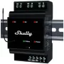 Inteligentné relé Shelly Wave PRO 3 — čierna, plastové puzdro, 110–240 V AC, 50–60 Hz, 0,3 W, 53×59×96 mm