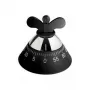 Kuchynský časovač Alessi A09 B čierny 120 mm x 120 mm x 90 mm