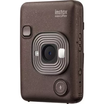 Instantná kamera Fujifilm Instax mini LiPlay — 1/5 palca 2560×1920 CMOS, tlačí 86×54 mm, 2,7 palca TFT, bronzová