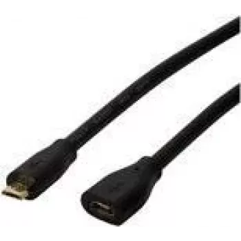Logilink - predlžovací USB kábel - Micro-USB Type B (M) na Micro-USB Type B (W) - USB 2.0 - 3 m - čierny (CU0124)
