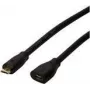 Logilink - predlžovací USB kábel - Micro-USB Type B (M) na Micro-USB Type B (W) - USB 2.0 - 3 m - čierny (CU0124)