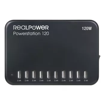 RealPower Power Station 120 – Interiér – AC – Čierna