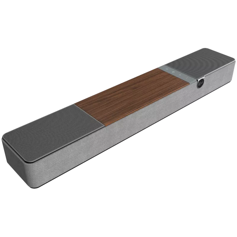 Soundbar KLIPSCH Flexus CORE 100 — 2.1 kanály, 100 W, integrovaný subwoofer, sivá/orech