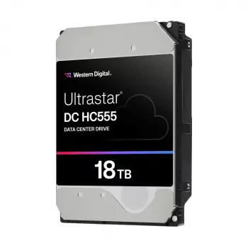 WD Ultrastar DC HC555 – pevný disk – dátové centrum – 18TB – interný – 3,5 (8,9 cm) – SAS 12Gb/s – 7200 rpm – vyrovnávacia pamäť: 512MB (0B47747)