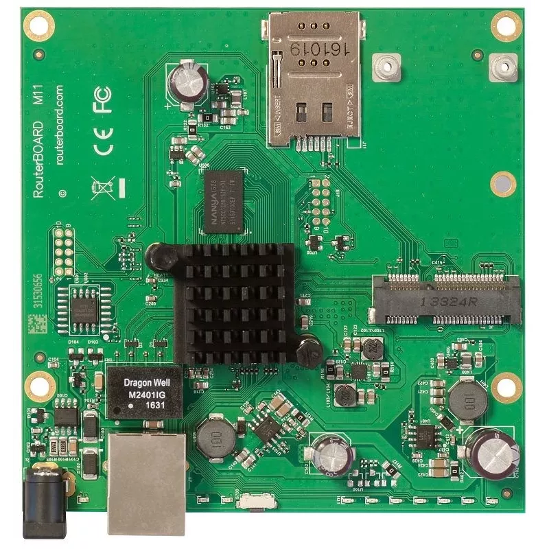 Mikrotik RBM11G káblový router čierny, zelený, sivý