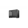 DeepCool CH160 PLUS R-CH160-BKNGM0-G kompaktná počítačová skriňa (SFF), Mini-ITX/Micro-ATX, tvrdené sklo, čierna