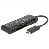 DeLOCK USB2.0 čítačka kariet USB Type-C samec 5 slotov - čítačka kariet - All-in-one (Multi-Format) - USB-C (91739)
