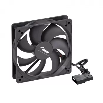 Akyga AW-12A-BK 120-mm ventilátor skrine, Molex / 3-Pin, 20 dB, čierny