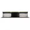 DeLOCK 66876 Patch panel 1U Cat6a čierny kovový