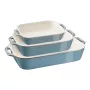 Staub 40508-172-0 keramická obdĺžniková súprava na pečenie, 3-dielna, Antique Turquoise