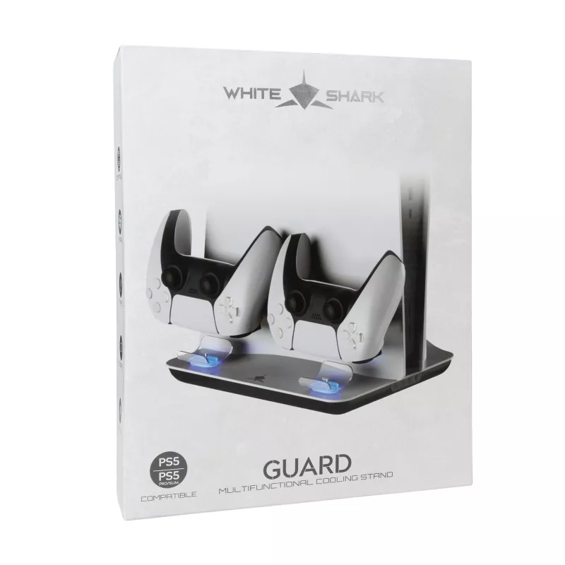 Chladiaci podložka White Shark Guard-2 pre PS5 s integrovanou nabíjačkou (model PS5-05102V2)
