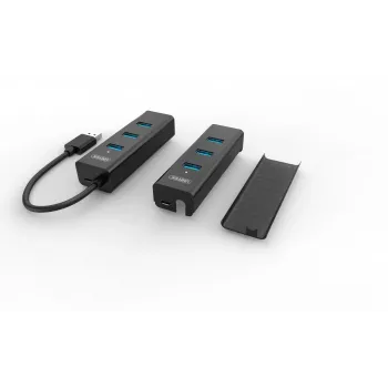 UNITEK Y-3089 rozhranie hub USB 3.2 Gen 1 (3.1 Gen 1) Type-A 5000 Mbit/s čierna