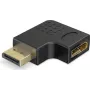 Goobay DisplayPort uhlový adaptér 90° vpravo čierny (77131)