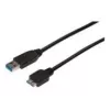 ASSMANN SuperSpeed USB 3.0 kábel, USB-A samec na Micro-USB-B samec, Cu AWG 28, 2-násobne tienený, dĺžka 1,0 m (AK-300116-010-S)