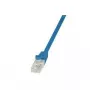 LogiLink CP2076U RJ45 sieťový kábel, patch kábel CAT 6 U/UTP 5,00 m modrý s ochranou proti vytrhnutiu 1 ks