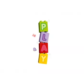 Stavebnica LEGO DUPLO 10421 ABC nákladné auto, 36 dielov, 2 minifigúrky, od 2 rokov, rozmery 110 × 140 × 70 mm