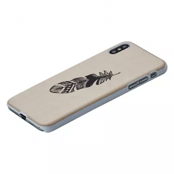 Puzdro na smartphone man and wood pre iPhone XS Max – Indian White